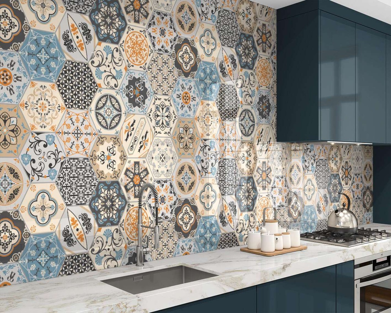 moroccan style kitchen floor tiles        <h3 class=
